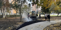 В городе продолжается благоустройство сквера на проспекте Космонавтов - Администрация г. Королёв