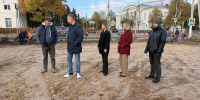 В Рузе благоустраивают центральный сквер - Рузский городской округ