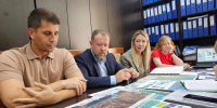 Участники рабочей встречи - Министерство природных ресурсов