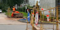 На одной из улиц Кирова перекрыли движение из-за ремонта водопровода - ProGorod.Ru