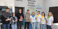 В обновленной детской библиотеке прошла экскурсия для ребят из реабилитационного центра «Подсолнух» - наших давних друзей и партнеров. - Межпоселенческая центральная библиотека