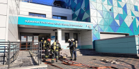 В Кировске проведено пожарно-тактическое учение на объекте спорта с массовым пребыванием людей - Министерство региональной безопасности