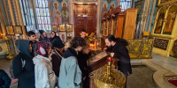 Учащиеся студии «Городок» познакомились с устройством старейшего храма Хабаровска - Приамурская митрополия