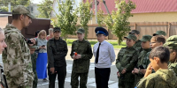 Наставники и воспитанники Архиерейского казачьего конвоя провели учебно-тренировочные сборы для учащихся казачьих классов лицея № 38 города Ставрополя - Епархия