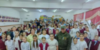 Встреча с участником СВО прошла в Октябрьской СОШ - Октябрьский район