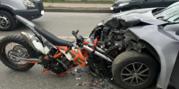 В Калуге мотоциклист и его пассажир пострадали в ДТП на Телевизионной - Калужский перекрёсток