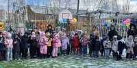 Спортивно-патриотическую площадку открыли в детском саду «Улыбка» по ППМИ - Министерство финансов РС(Я)