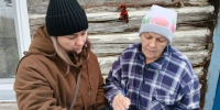Выезд мобильной социальной службы в с. Рынки, Петуховского муниципального округа. - Центр соцобслуживания населения