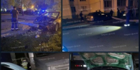 Автомобилистка врезалась в несколько припаркованных машин и снесла фонарь - МОЁ! Online
