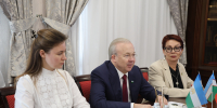 Андрей Назаров провел встречу с Председателем Кенгаша народных депутатов Ташкентской области Сайерой Файзиевой - Государственное собрание - Курултай