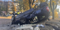 Три человека, включая ребёнка, пострадали в ДТП с переворотом в Донецке – фото - Донецк Медиа