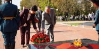 Сегодня у мемориального комплекса «Ника» прошло торжественное мероприятие, посвящённое 83-й годовщине освобождения Краснодарского края от немецко-фашистских захватчиков. - Курганинский район