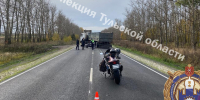 В Киреевском районе мотоциклист столкнулся с грузовиком - ГТРК