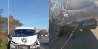 В Петрозаводске столкнулись ГАЗ и KIA, водитель пострадал - StolicaOnego.Ru