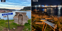 Сильный ветер уничтожил необычную фотолокацию в Териберке - Телекомпания ТВ-21