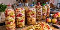 Яблочной кожурой набиваю бутылку до горлышка, посыпаю солью — через несколько дней этим раствором отмываю полкухни - Pro Город Ухта