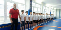 В кемеровской школе №31 им. В.Д. Мартемьянова открыли зал для занятий вольной  борьбой - Администрация города