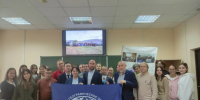 Участники встречи с Дмитрием Алексеевым. Фото: Чувашское республиканское отделение РГО - Чувашское отделение РГО