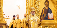 Митрополит Амвросий совершил воскресное бдение и положил начало молитве на создание росписей Спасо-Преображенского кафедрального собора г. Твери - Тверская епархия