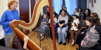 Мастер-класс Валентины Борисовой в Химках: чему учились юные арфистки - MosRegToday.Ru