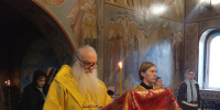 Архипастырь совершил вечернее богослужение с чтением акафиста - Алтайская митрополия