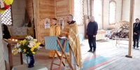 День памяти преподобного Сергия Радонежского в руинированном храме с. Далисичи - Клинцовская епархия