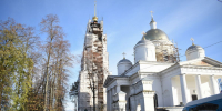 Над Кинешмой появился позолоченный крест на 76-метровой колокольне - Сетевое издание Ивановские новости