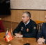 На фото - Николай Швец, Александр Орел и Мария Сейидова во время заседания общественной палаты сидят за столом в актовом зале администрации. - Коркинский муниципальный округ