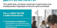 Что такое содействие террористической деятельности? - ДВГИИ