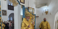 В Неделю 19-ю по Пятидесятнице архиепископ Лукиан совершил Божественную литургию в кафедральном соборе - Благовещенская епархия