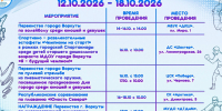 Афиша спортивных мероприятия с 12 по 18 октября 2026 г.. - Муниципальный округ Воркута