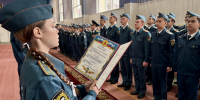 В Сургуте кадеты пожарно-спасательного профиля приняли присягу - МЧС