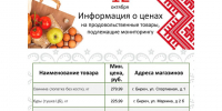 Представляем информацию о минимальных ценах набора социально значимых товаров первой необходимости по состоянию на 12 октября 2026 г.. - Красногвардейский район