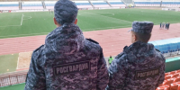 В Саранске сотрудники Росгвардии обеспечили безопасность на футбольном матче Второй лиги Чемпионата России - Росгвардия