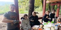 Молодежь Свято-Никольского храма поселка Тульского совершили поход по местам боевой славы - Епархия