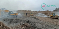 Террикон продолжают заливать в Сланцах. Переработано почти 100 тысяч квадратов породы - 47 новостей