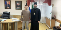 Состоялась рабочая встреча епископа Мефодия с Главой Лениногорского района Маратом Гирфановым - Альметьевская Епархия