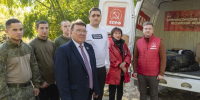 Николай Иванов, Оксана Бойко и курские коммунисты передали гуманитарную помощь бойцам батальона «Булат» - КПРФ