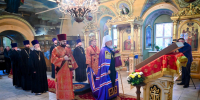 В день памяти священномученика протодиакона Серафима Василенко митрополит Александр совершил Литургию в Воскресенского храме города Брянска - Брянская Епархия