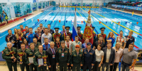 В Саратове прошел чемпионат войск национальной гвардии Российской Федерации по плаванию, посвященный 10-летию Росгвардии и 215-летию войск правопорядка(ВИДЕО) - Росгвардия