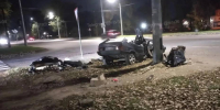 В Воронеже автомобиль разорвало пополам после ужасной аварии на улице Ростовской 13 октября - РИА Воронеж