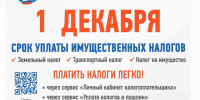 Заплатить налоги необходимо до 1 декабря 2026 года!. - Бутурлиновский район