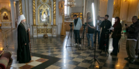 Митрополит Саранский и Мордовский Зиновий дал большое интервью съемочной группе Российского общества «Знание» - Саранская епархия