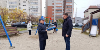 В избирательном округе № 1 завершен ремонт детской площадки - Городская Дума