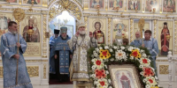 Епископ Глазовский и Игринский Виктор совершил всенощное бдение в Спасо-Преображенском кафедральном соборе г. Глазова в канун праздника Покрова Пресвятой Богородицы - Глазовская Епархия