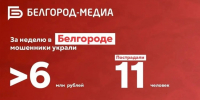 За неделю мошенники похитили у жителей Белгорода более 6,5 млн рублей - Belnovosti.Ru