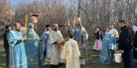 В праздник Покрова Пресвятой Богородицы епископ Мефодий совершил первую Литургию в старинном Покровском храме с. Старый Кувак - Альметьевская Епархия