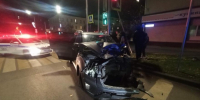 Машину отбросило на пешехода: в жёстком ДТП на Красина в Кургане пострадали четыре человека - Область 45