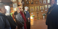 В праздник Покрова Пресвятой Богородицы храм в Шапше посетили воспитанники казачьего класса - Ханты-Мансийская Митрополия
