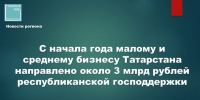 Татарстан направил 2,7 млрд рублей на поддержку малого и среднего бизнеса в 2026 году - Камская новь